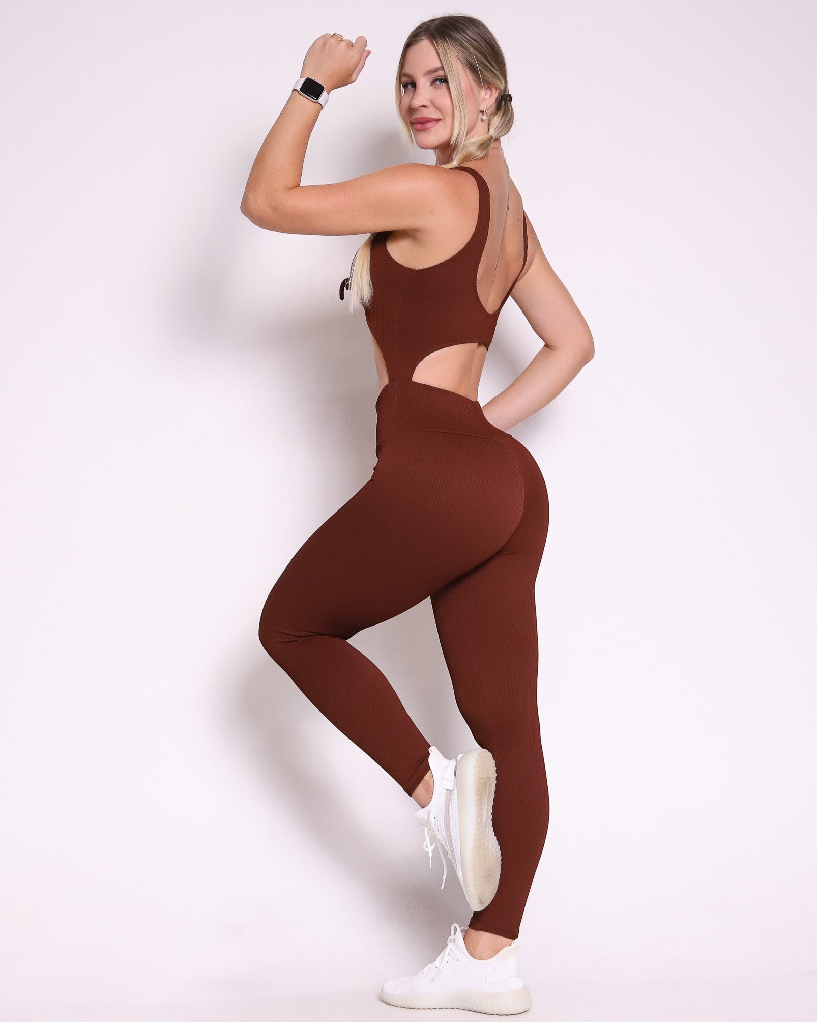 Macacão Fitness Valência Coffee - Imagem 2